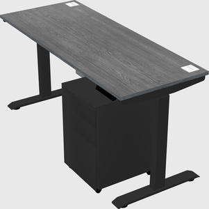Single motor electric desk
