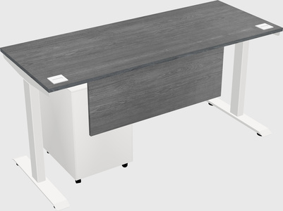 Single motor electric desk