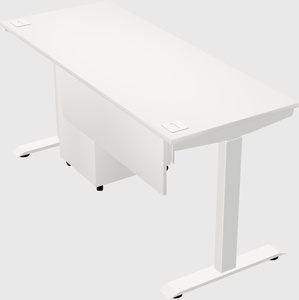 Single motor electric desk