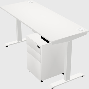 Single motor electric desk