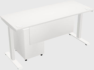 Single motor electric desk