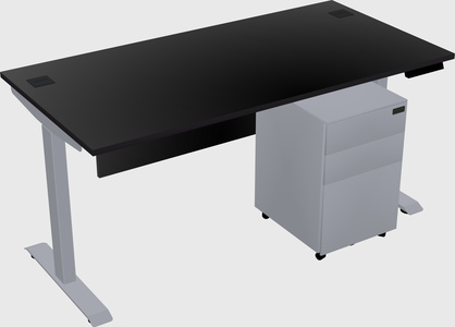 Single motor electric desk