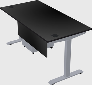 Single motor electric desk