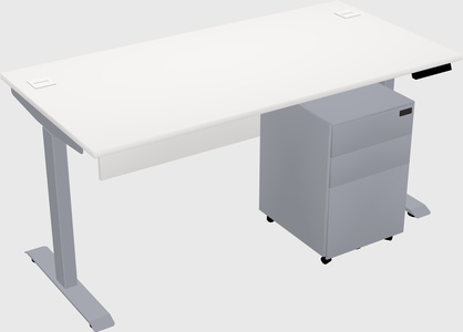 Single motor electric desk