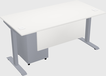 Single motor electric desk