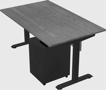 Single motor electric desk