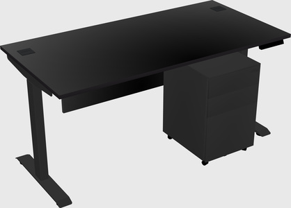 Single motor electric desk