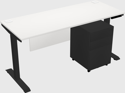 Single motor electric desk