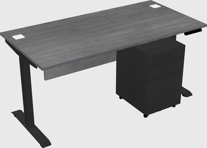 Single motor electric desk