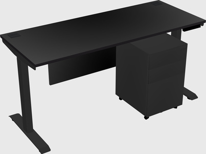 Single motor electric desk