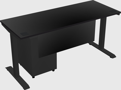 Single motor electric desk