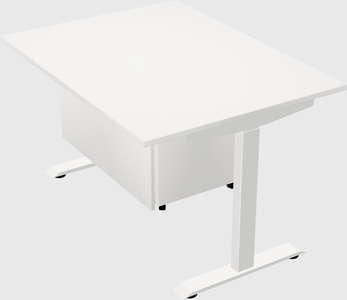 Single motor electric desk