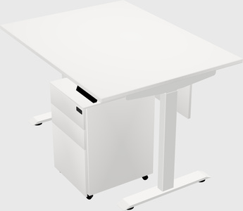 Single motor electric desk