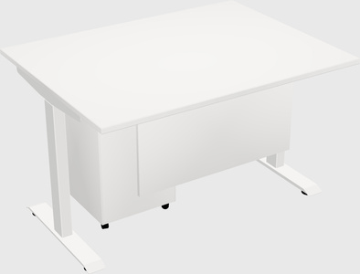 Single motor electric desk