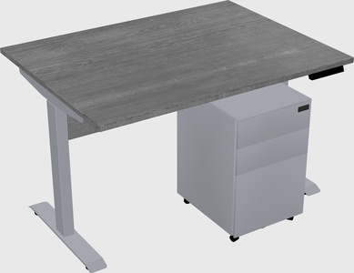 Single motor electric desk