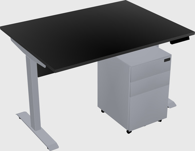 Single motor electric desk