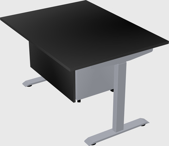 Single motor electric desk