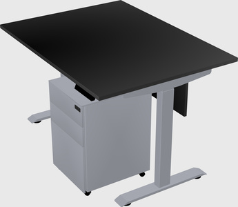 Single motor electric desk