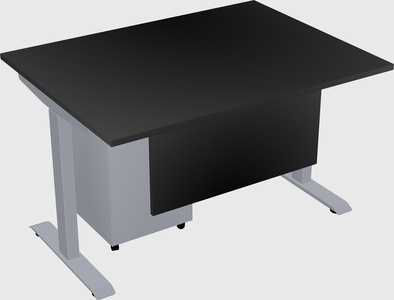Single motor electric desk