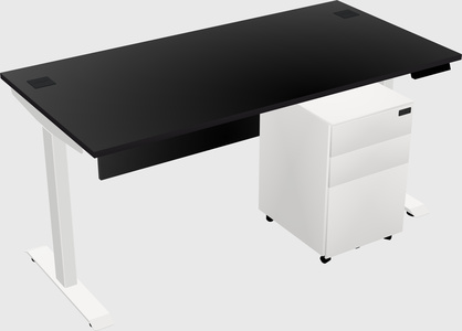 Single motor electric desk