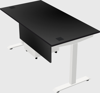 Single motor electric desk