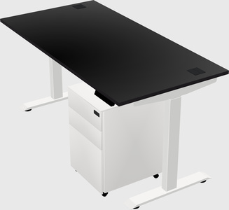 Single motor electric desk