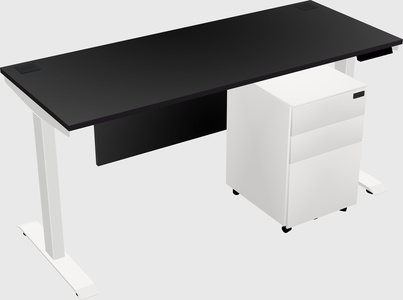 Single motor electric desk