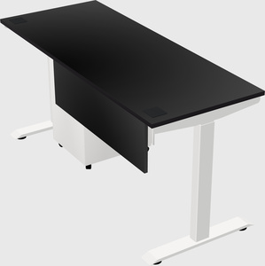 Single motor electric desk