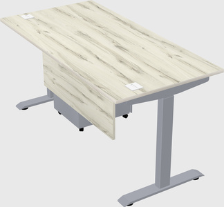 Single motor electric desk