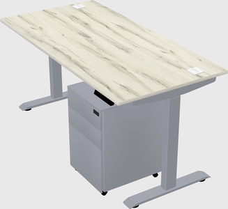 Single motor electric desk