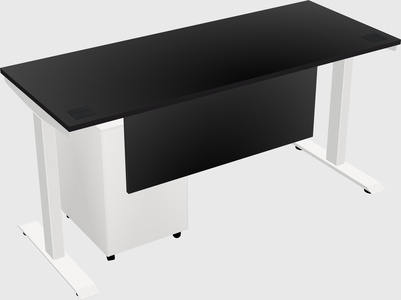 Single motor electric desk