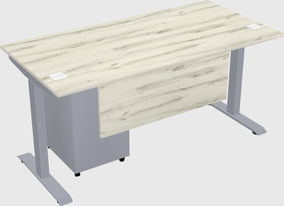 Single motor electric desk