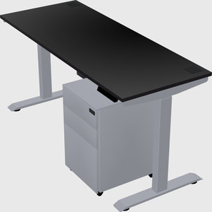 Single motor electric desk