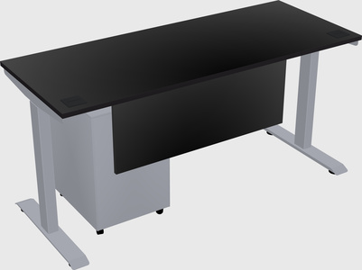 Single motor electric desk