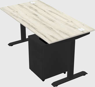 Single motor electric desk