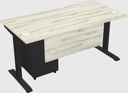 Single motor electric desk