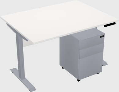 Single motor electric desk
