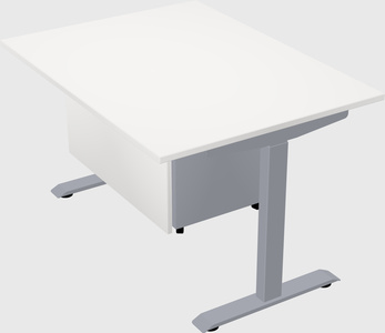 Single motor electric desk