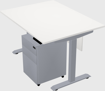 Single motor electric desk