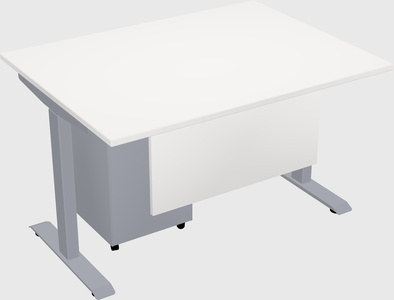 Single motor electric desk