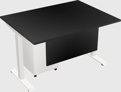 Single motor electric desk