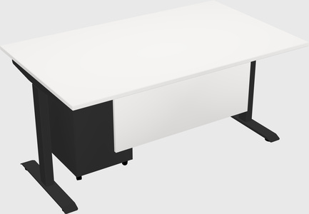 Single motor electric desk