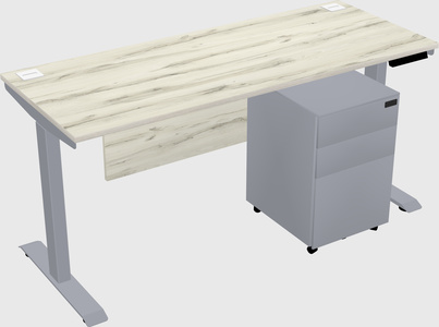 Single motor electric desk