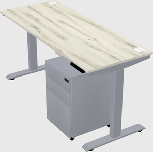 Single motor electric desk