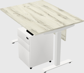 Single motor electric desk