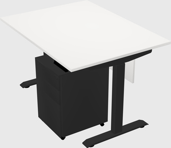 Single motor electric desk