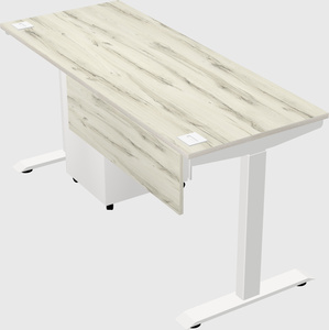 Single motor electric desk