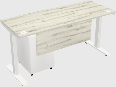 Single motor electric desk