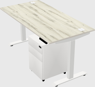 Single motor electric desk