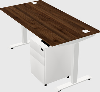 Single motor electric desk